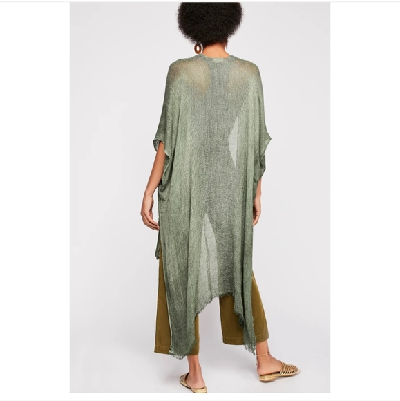 Free People Other - BOGO Sale 🌞 Free People~Pastel Green Open Knit Kimono Lightweight Oversized